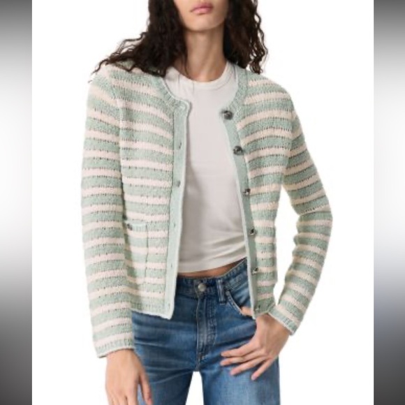 rag & bone Sweaters - Rag and Bone Jace Striped Lady Cardigan